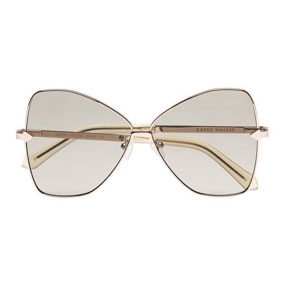 Karen Walker Gold Queen 60mm Butterfly Sunglasses_Never Worn main image 6